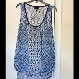 Sheer Blue Beach Top size M